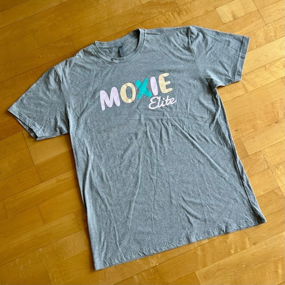 Next Level “MOXIE Elite” Fun Graphic Tee, Heather Gray, Size L